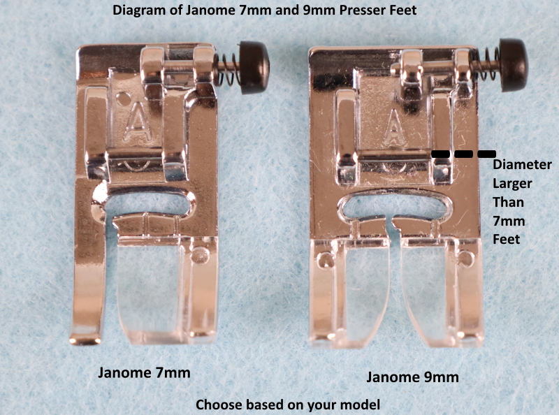 Janome Sewing Feet for 9mm Models - Janome Sewing Machine Feet - Sewing  Machine Feet