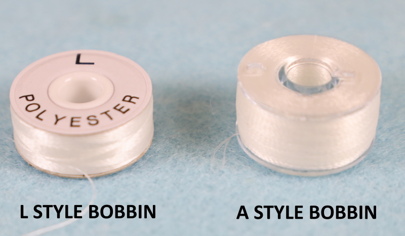 Prewound Bobbin, Plastic Sided, Size L(SA155, Size 9.4), White