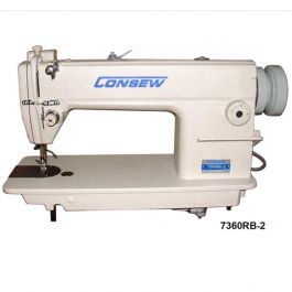 Consew 7360RB-2 Single Needle Commercial Sewing Machine with Assembled  Table and Servo Motor