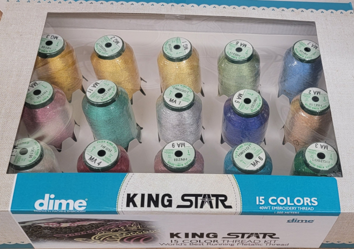 KingStar Metallic Thread MG-1 Gold 2 - 3000 Meter – The Embroidery Store