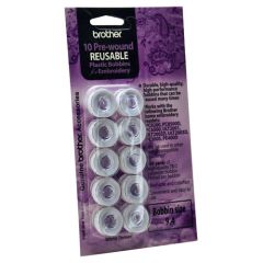 Brother Pre-wound Embroidery Bobbins Black 10-pack 11.5 Size - PWB250B -  012502611219