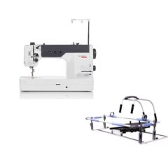 bernette 08 Straight Stitch Quilting Machine and Grace Cutie Breeze Frame