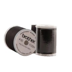 Brother Embroidery Bobbin Thread 60 Weight Black SAEBT999