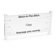 Acrylic Stitch Tool with Stitch in The Ditch and Quarter Inch Ruler