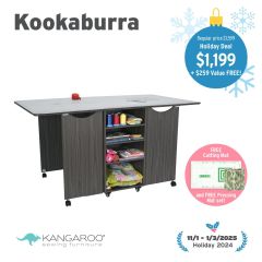 Kangaroo Kookaburra Cutting Table in Gray