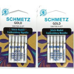 Schmetz Gold Stick-Nadel Embroidery Needle 130/705 H-ET
