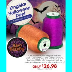 Kingstar Halloween Metallic Thread Set Duo