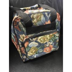 Hemline Serger Tote in Blue Floral