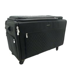 Everything Mary Jumbo Rolling Craft Tote In Black for Janome Continental M6 M7 M8