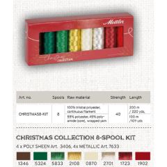 Mettler Christmas Collection 8 Spool Thread Set