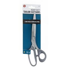 SE 10 1/4" Heavy-Duty Stainless Steel Tailor Scissors with 3mm Thickness Blade