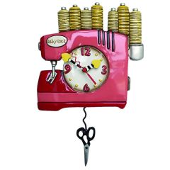 Baby Lock Allen Design Pink Serger Clock