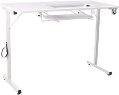 Arrow SewingRite Sewing Machine Table in White 