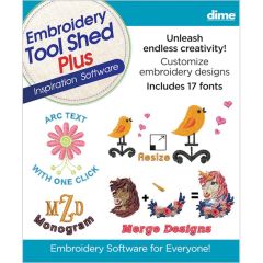 DIME Embroidery Tool Shed Plus Embroidery Software