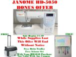 Janome Heavy Duty HD-5050 Computerized Sewing Machine with Bonus Offer