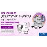 Brother PR680W 6 Needle Commercial Embroidery Machine with Business Starter Package